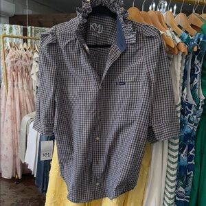 Women’s Checkered Shirt - Brown and Blue